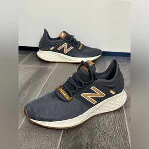 New Balance Dark Gray and Brown Athletic Shoes
